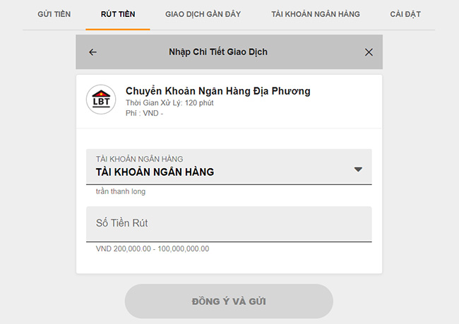 Rút tiền 188Bet